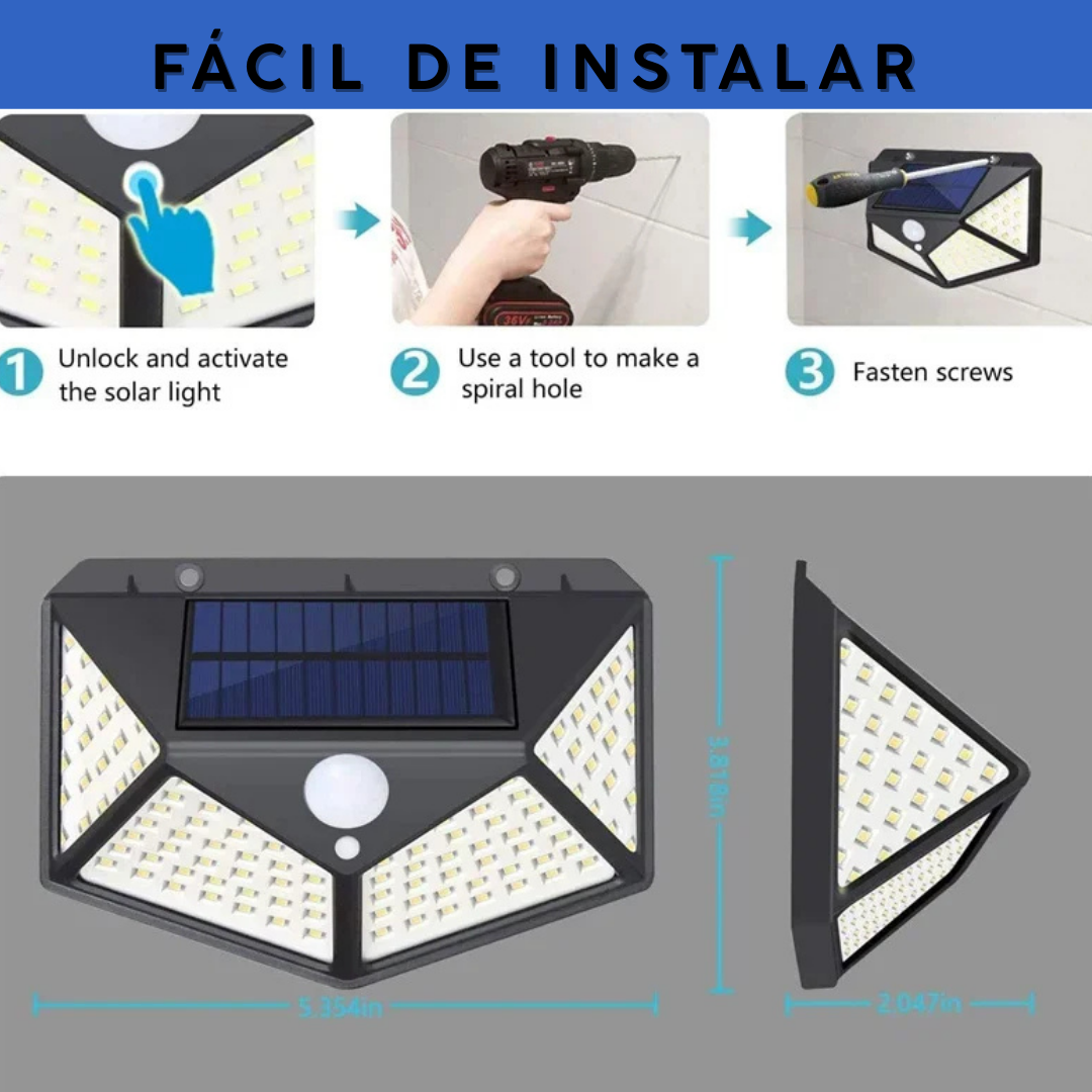 LuzSolarPro™💡 2x1 Lámpara Solar Led Rectangular💥