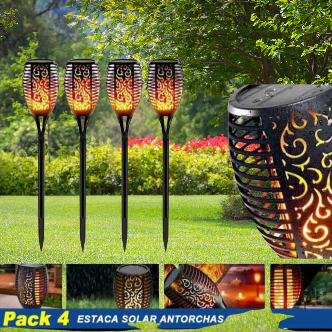 Pack De 4 Antorchas Solar 58 cm🌞