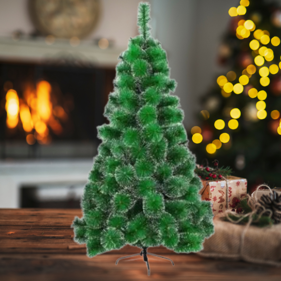 Árbol Navidad Pino Frondoso Verde Nevado🎄🎁