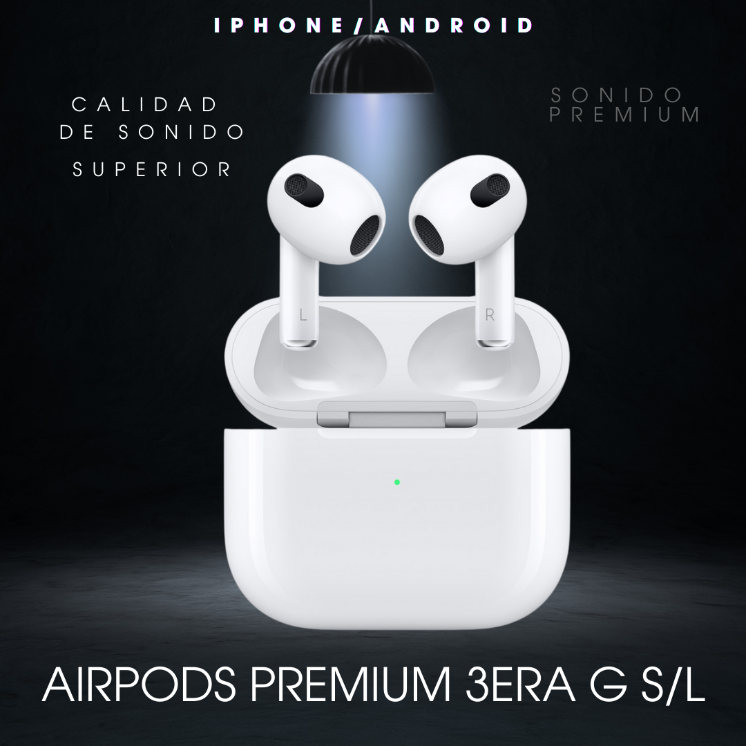 AirPods Premium🖤 3era G  S/L  iPhone/Android