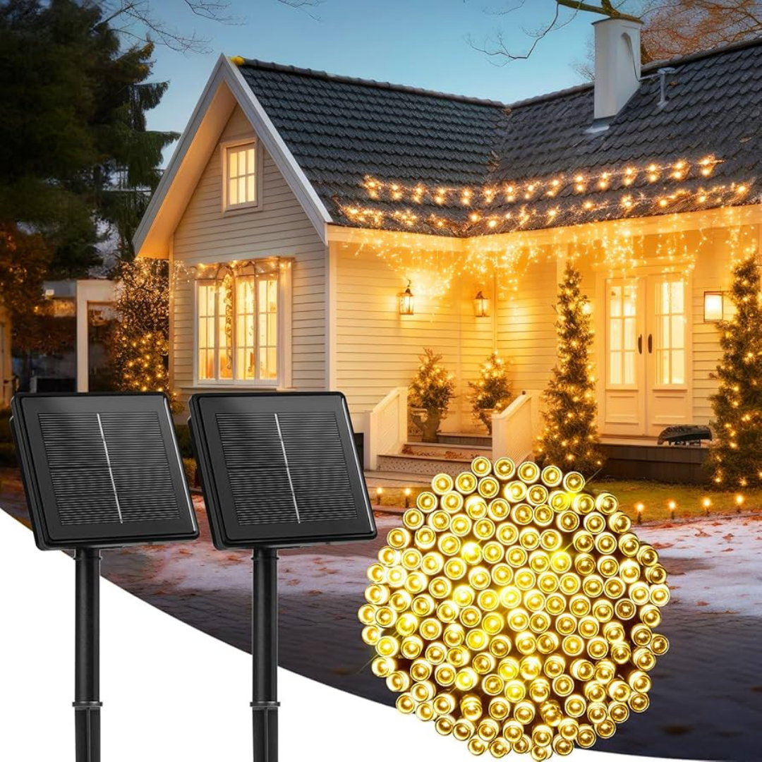 Luz solar arroz guirnalda 100 LED🌟