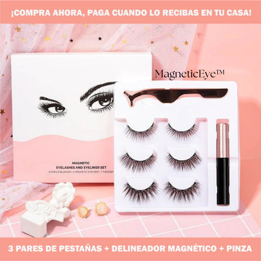 MagneticEye™🖤✨ Set de Pestañas Magnéticas X3👑